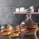 Ver imagem 2 de Garrafa Decanter Vidro Whisky Licor 900ml +6 Copos Superluxo