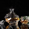 Garrafa Decanter Vidro Whisky Licor 900ml +6 Copos Superluxo - 4
