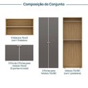 Ver imagem 3 de Rack para TV até 75 Polegadas Suspenso Modular 4 Módulos 8 Portas Frame CabeCasa MadeiraOriginals