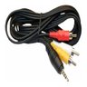 Cabo Áudio Auxiliar P2 3rca para Dvd Celular P2 Tv de Tubo - 2