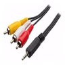 Cabo Áudio Auxiliar P2 3rca para Dvd Celular P2 Tv de Tubo - 1