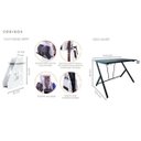 Ver imagem 6 de Mesa Gamer Mesa para Computador com Estrutura em Aço - Preto