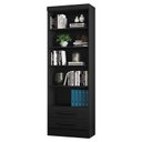 Ver imagem 1 de Estante para Livros 2 Gavetas 3420 Preto Fosco - Qmovi