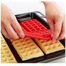 Kit Formas De Silicone Para Waffles Retangular E Coração - 2