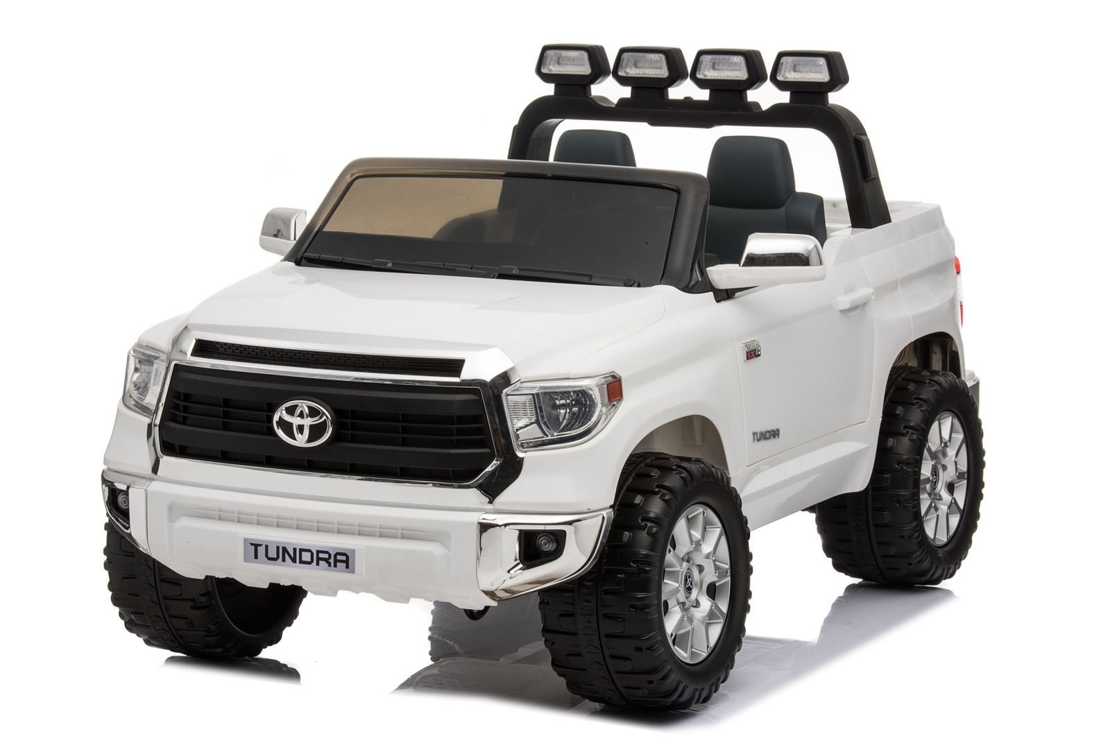 Mini Toyota Tundra Branco Carro Elétrico Infantil A Bateria Para Crianças Motorizado Meninos Meninas - 3