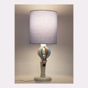 Ver imagem 2 de Abajur Infantil Balão Cúpula Azul Base Branco Provençal