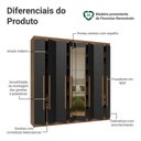 Ver imagem 5 de Guarda-Roupa Casal 8 Portas Batentes com Espelho Netuno Madesa