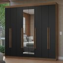 Ver imagem 1 de Guarda-Roupa Casal 8 Portas Batentes com Espelho Netuno Madesa