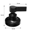 Ver imagem 5 de Acabamento Registro Preto Volante C-65 Abs Padrão Deca