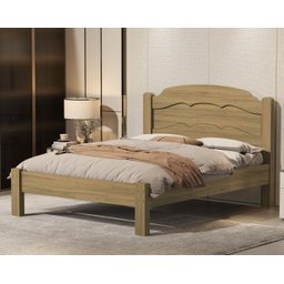 Cama de Casal Alta Qualidade Estrutura Reforçada 100%mdf Variações:‎ Amêndoa - 2