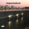 Luminaria Solar Parede Led Arandela Spot Balizador Resistente 4 Und Enfeite Jardim Quintal - 9
