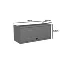 Ver imagem 4 de Armário Aéreo P/ Cozinha Évora Ph 3124 C/ 1 Porta Basculante 80cm Branco - Herval
