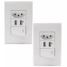 Tomada de Parede 2x1 com Usb Duo 1 Tomada 2 Usb - 4