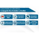 Ver imagem 2 de Cama Baú c/Auxiliar Conjugado Solteiro: Colchão Molas Bonnel MH1443 Evolution White (88x188x52)