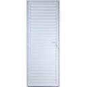 Ver imagem 1 de Porta Social de Aluminio Branco Palheta Linha 25 210x90cm