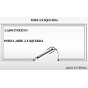 Ver imagem 4 de Porta Social de Aluminio Branco Palheta Linha 25 210x90cm