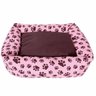 Caminha Cachorros Gatos Allpet 45X30Cm Ortobom Rosa Marrom - 1