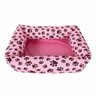 Caminha Cachorros Gatos Allpet 45X30Cm Ortobom Rosa Marrom - 2