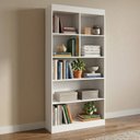 Ver imagem 4 de Kit 2 Estantes Multiuso para Livros 183x94cm Magnólia Yescasa Branco