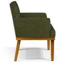 Ver imagem 6 de Poltrona Decorativa para Sala de Estar Base Mel Beatriz W01 Linho Verde - Lyam Decor