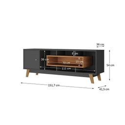Estante Home para Tv até 65 Polegadas com 4 Portas Elegance Yescasa - 13