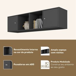Estante Home para Tv até 65 Polegadas com 4 Portas Elegance Yescasa - 15