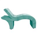 Ver imagem 4 de Maca Estética Estofada Reclinável Ergonômica Suede Sabrina Cor:azul Tiffany