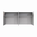 Ver imagem 6 de Balcões para Atendimento Recepção Escritório 180 Cm F5 Cor:cinza