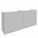 Ver imagem 2 de Balcões para Atendimento Recepção Escritório 180 Cm F5 Cor:cinza