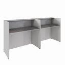 Ver imagem 4 de Balcões para Atendimento Recepção Escritório 180 Cm F5 Cor:cinza