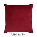 Ver imagem 5 de Kit 2 Capas para Almofada Drapeada em Veludo Quadrada 43x43 com Enchimento 45x45 Cor:bordo
