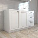Ver imagem 7 de Balcão de Cozinha para Pia Essenza 2 Portas 3 Gavetas 100% Mdf Branco Fosco - Panorama Móveis