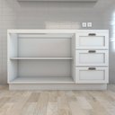 Ver imagem 6 de Balcão de Cozinha para Pia Essenza 2 Portas 3 Gavetas 100% Mdf Branco Fosco - Panorama Móveis