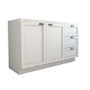 Ver imagem 4 de Balcão de Cozinha para Pia Essenza 2 Portas 3 Gavetas 100% Mdf Branco Fosco - Panorama Móveis