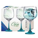 Ver imagem 2 de Taça Gin 705 Ml Haste Azul Lv C/02 Pç