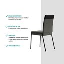 Ver imagem 4 de Conjunto 2 Cadeiras de Jantar Duo 1739 Carraro Grafite/preto