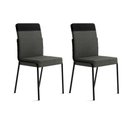 Ver imagem 1 de Conjunto 2 Cadeiras de Jantar Duo 1739 Carraro Grafite/preto