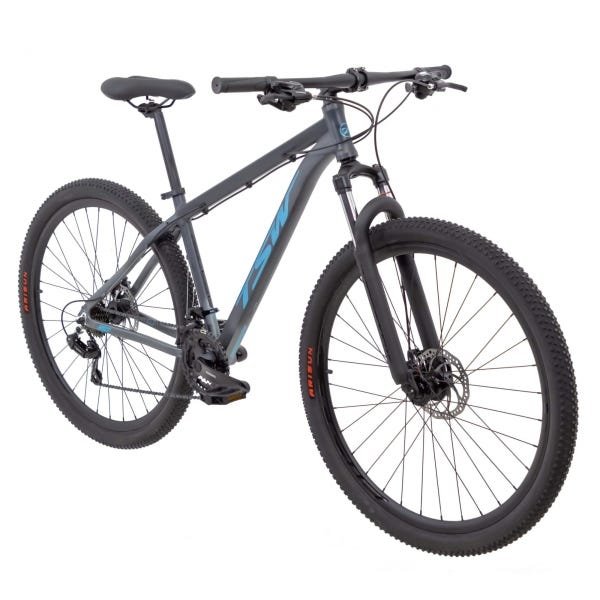 BICICLETA TSW RIDE 21V 2021/2022 NAC. - Cinza/Azul - 19" - 2