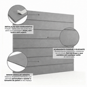 Ver imagem 3 de Painel Lambri MDF Autocolante 180cm Cabeceira ou Rack TV: Cinza