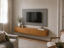 Ver imagem 2 de Painel Lambri MDF Autocolante 180cm Cabeceira ou Rack TV: Cinza