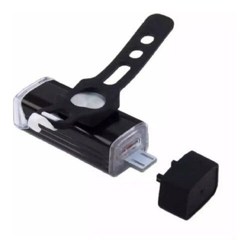 Farol Bike 180 Lumens Sinalizador Lanterna Recarregável Usb - PRETO - 3