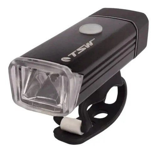 Farol Bike 180 Lumens Sinalizador Lanterna Recarregável Usb - PRETO - 1