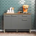 Ver imagem 1 de Balcão de Cozinha Versalhes Plus Freijó Gris - Kits Paraná