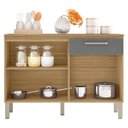 Ver imagem 3 de Balcão de Cozinha Versalhes Plus Freijó Gris - Kits Paraná