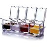 Porta Condimentos E Temperos Acrílico Lindo Crystal 4 Potes - 1