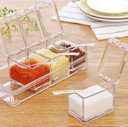 Ver imagem 5 de Porta Condimentos E Temperos Acrílico Lindo Crystal 4 Potes