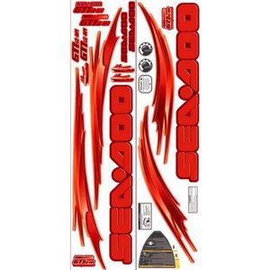 Kit Adesivo Faixa Jet Ski Seadoo Gti Le Rf1 03 Vermelho