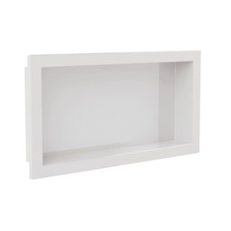 Nicho para Embutir Arquitech Plástico Alto Brilho Branco 30x60cm - 1