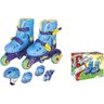Patins azul tri-line 30/33 com acessórios Fênix brinquedos - 1