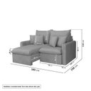 Ver imagem 3 de Sofá Cama Retrátil e Reclinável 180cm Colibri CabeCasa MadeiraOriginals